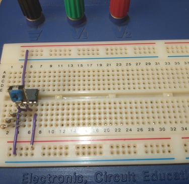 Breadboard VCO input stage