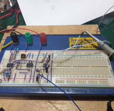 Breadboard VCO probing
