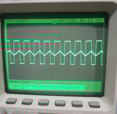Breadboard VCO output 1