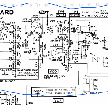 TB303 service manual vco schematic