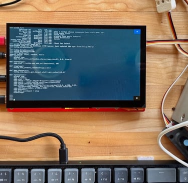Tulip board command line mode.