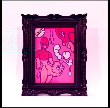 OXO - X Series 2025 Framed Mixed Media 