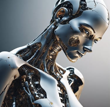 the word ai spelled in white letters on a black surface