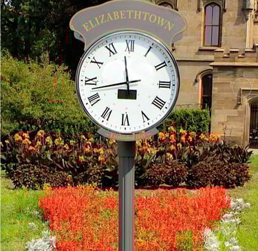 modern solar powered clock