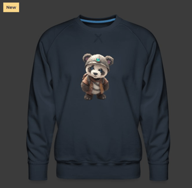 Pandamonium sweatshirt available in the shop