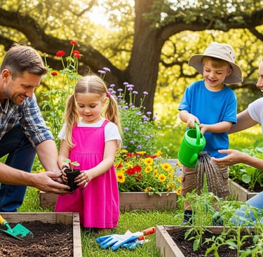 watering and planting fast growing plants 