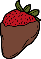 icone de bombom de morango