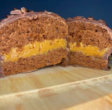 Pão de mel recheado com doce de leite