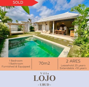 Construction of villas in Bali