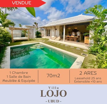 construction de villas a Bali, investir a Bali