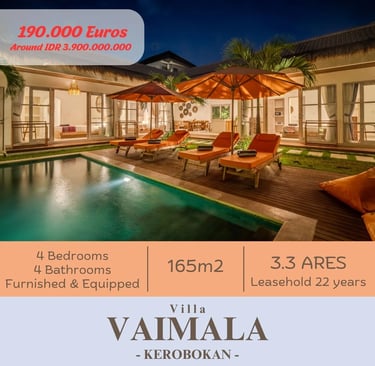 villa vaimala, kerobokan, bali