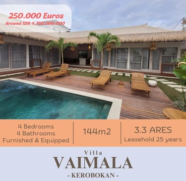 construction of villas in Bali