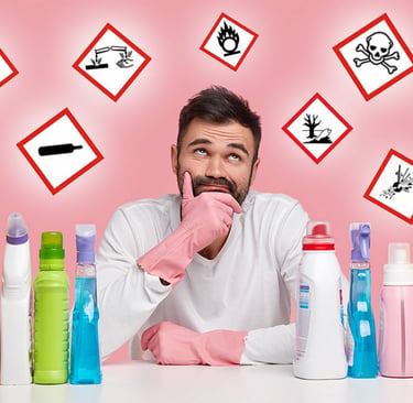 danger produit nettoyage chimique