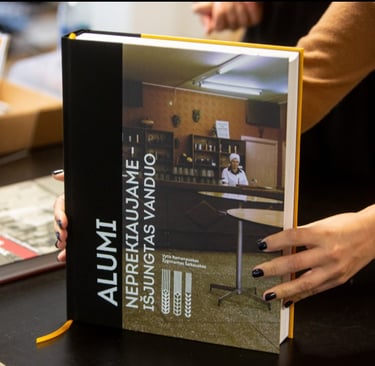 Book cover. The photo used in the book is from the Soviet era. The title of the book is 'We don't sell beer - we've run out o