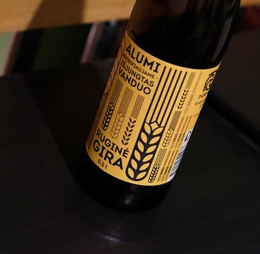 Gira label design. Yellow color, ray illustration. 