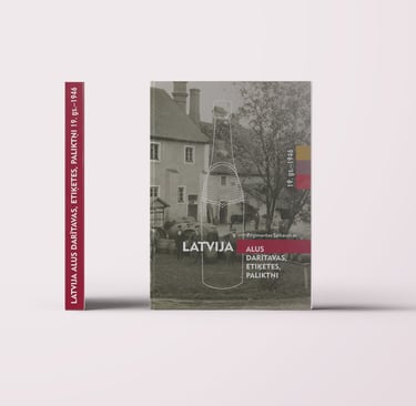 Book cover. On the cover photo of old brewery in Latvia.