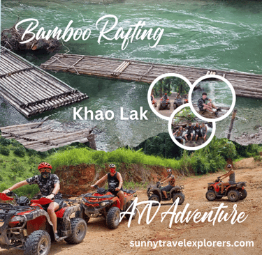 thailand khao lak bamboo rafting atv