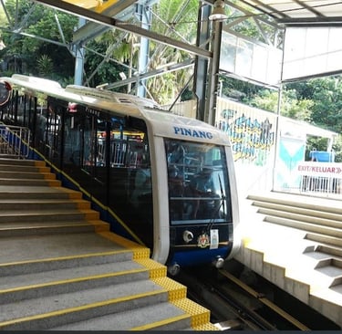 penang hill funicular train railway