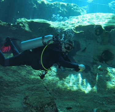 mexico chac mool cenote diving