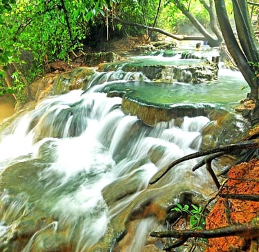 thailand krabi hot springs waterfall