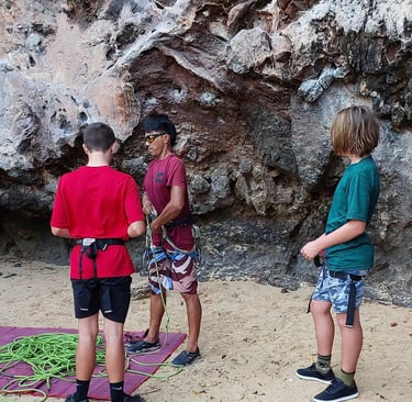 thailand krabi railay rock climbing