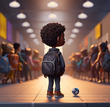Enfant seul evoquant en classe un trouble des interactions sociales 