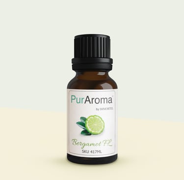 PurAroma Bergamot essential oil 10ml bottle