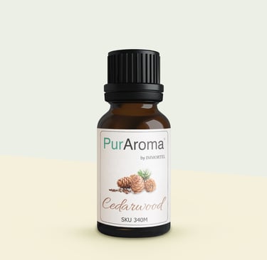 PurAroma Cedarwood essential oil 10ml bottle