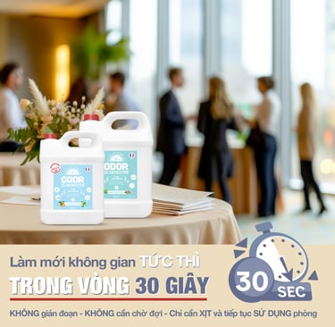 Xịt khử mùi tức thì, nhanh chóng trong vòng 30s