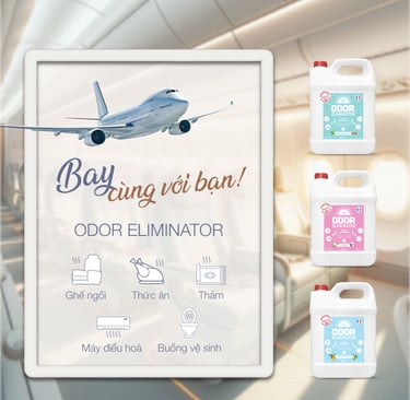 Xịt khử mùi đồng hành với bạn trên những chuyến bay