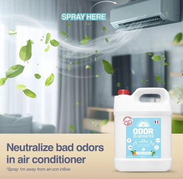 Neutralize bad odors in air conditioner.