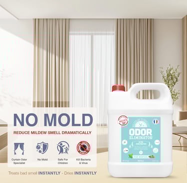"NO MOLD" "REDUCE MILDEW SMELL DRAMATICALLY"