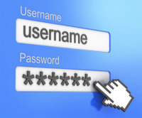 user name and password