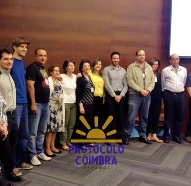 Grupo de administradores de comunidades de pacientes en el evento, incluyendo mi participación.