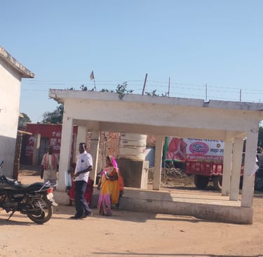 Chabutra and person