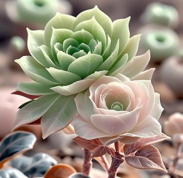  Greenovia Webb & Berthel (Mountain Rose)