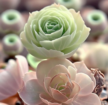  Greenovia Webb & Berthel (Mountain Rose)