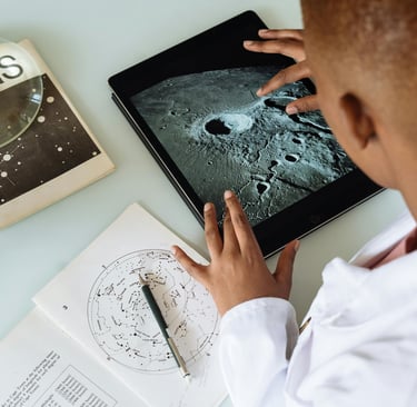Child using digital device