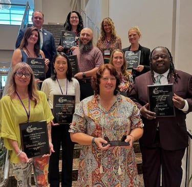 Photo of the 2025 GAEA Award winners. Not all winners were present for the photo.