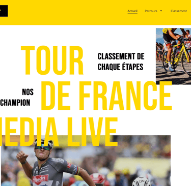 screen d'un site web