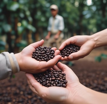 a cup of coffee on a saucer next to flowers