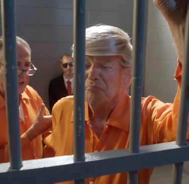 Donald Trump and Rudy Giuliani Behind Bars