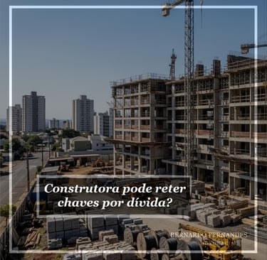 Construtora pode reter chaves por dívida?