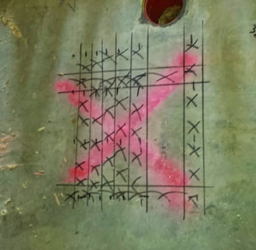 Typical RADAR Scan on concrete floor