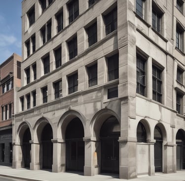 Historic Building made of concrete ready for RADAR Imaging