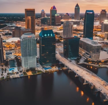 Jacksonville skyline. 