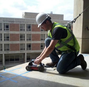 GPR Imaging of a concrete structure