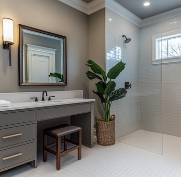 Cadence Interiors Interior Design in Minnesota MN Remodel Accessible Design Aging In Place Bathroom