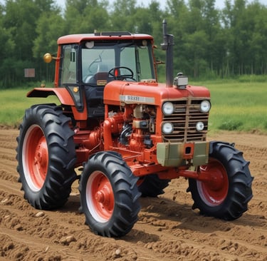 A close-up view of mechanical components featuring a chain and a series of cylindrical parts with golden and red structural elements. The chain is wound around a sprocket, and the parts are supported by a red frame with yellow bolts.