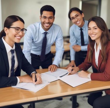 Two business cards placed on a white sheet. The cards are orange and dark blue, each with the text 'CASTRO CAPITAL' printed in uppercase.